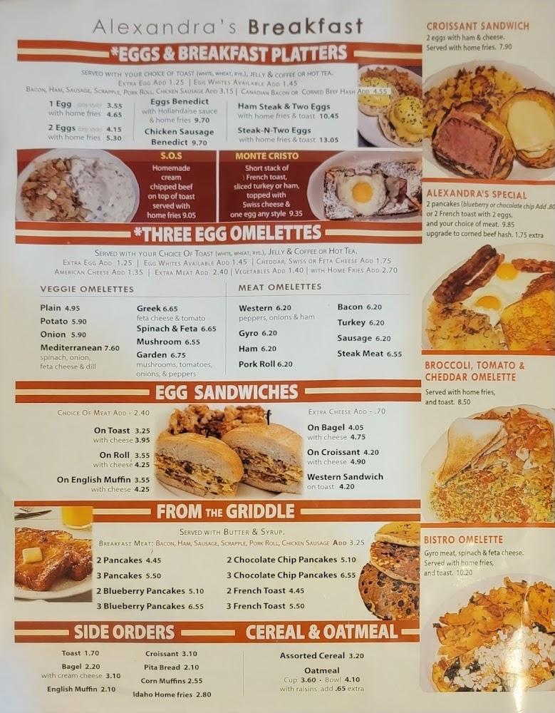 Alexandra's Bistro Menu image 4